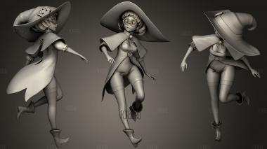 little witch stl model for CNC